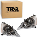 TRQ Driver and Passenger Side Headlight Assembly Set Compatible with 05-09 Lexus GX470 Sport Package Halogen Only