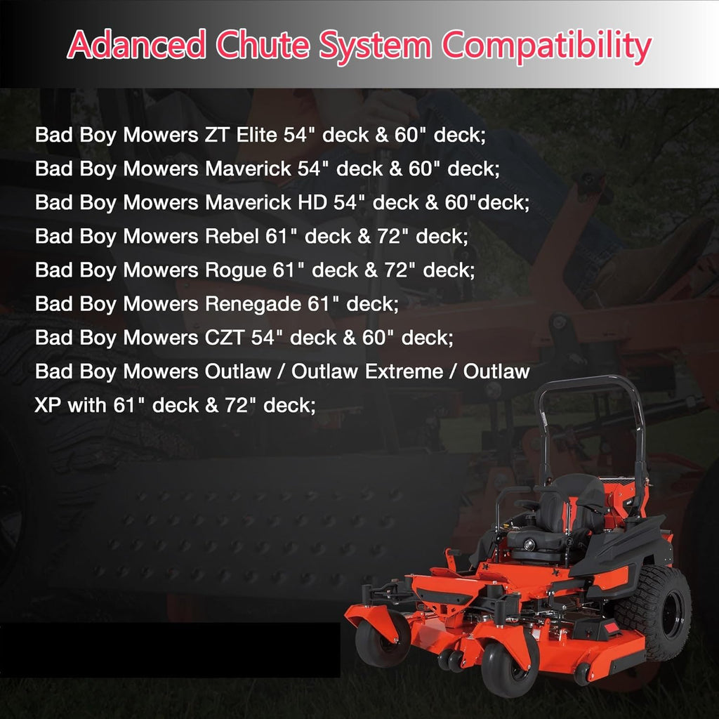 ACS6000B Chute Blocker & Discharge Shield for Bad Boy Mowers – Advanced Chute System Fits 54'/60'/61'/72' Decks, Replaces 088-6000-00