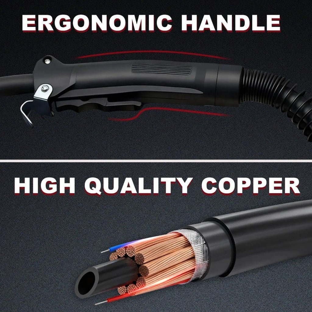 15ft MIG GUN Replacement for Tweco Fusion 140 180 for ESAB Rebel EMP 205ic 210 215ic & Fabricator 141i W1003141 & EM 210
