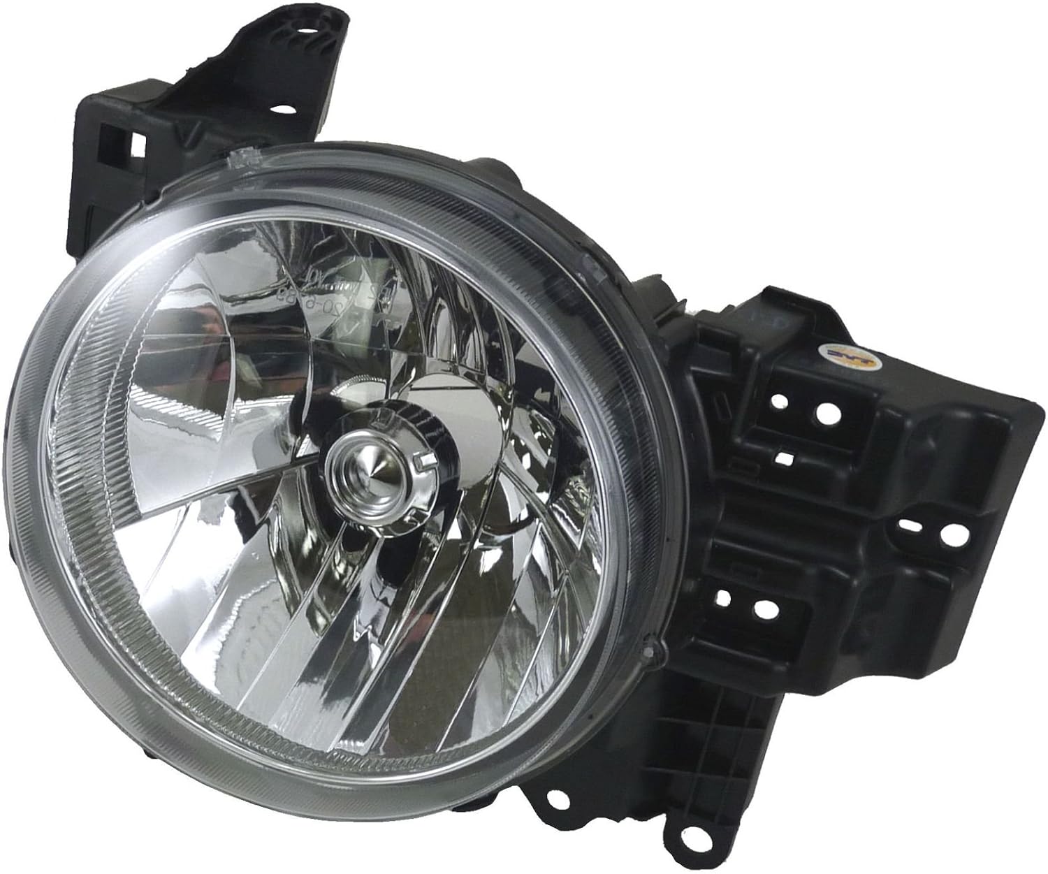 TRQ Driver and Passenger Side Headlight Assembly Set Compatible with 2007–2014 Toyota FJ Cruiser