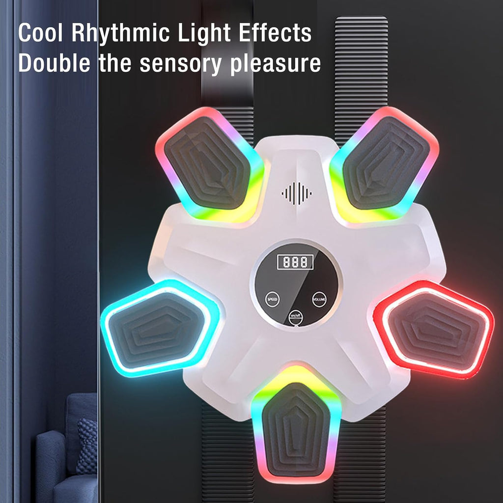 Pilipane Smart Music Boxing Machine Wall Mounted Boxing Training Machine Relieve Stress Music Boxing Trainer for HOM Gym (Child Version)