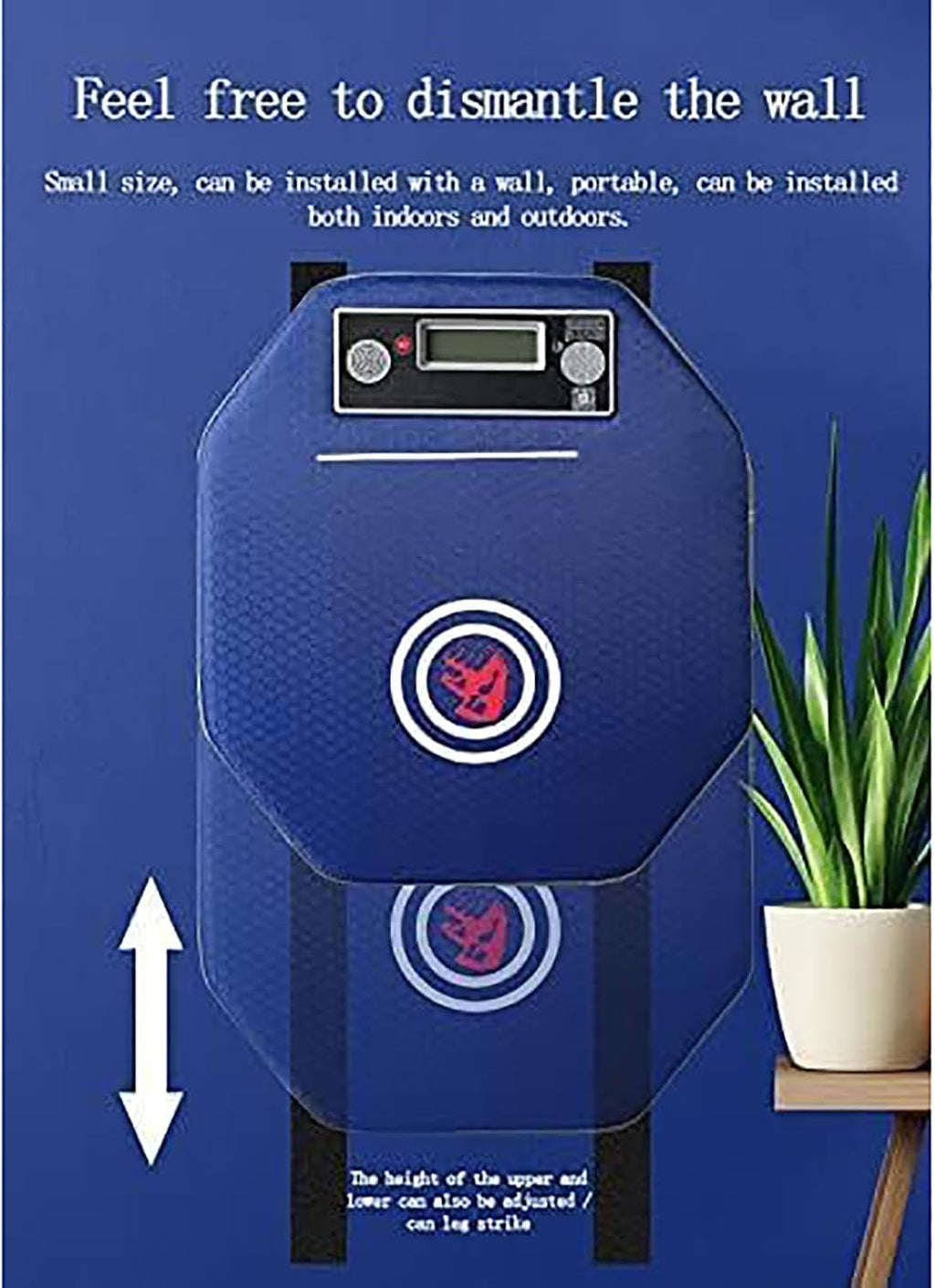 Wall-Mounted Boxing Machine, Electronic Music Boxing Machine, Boxing Mat with Punching Tester, Music Speed Response Coordination Training Response Agility, Sandbag Boxing Mat Equipment for Adults