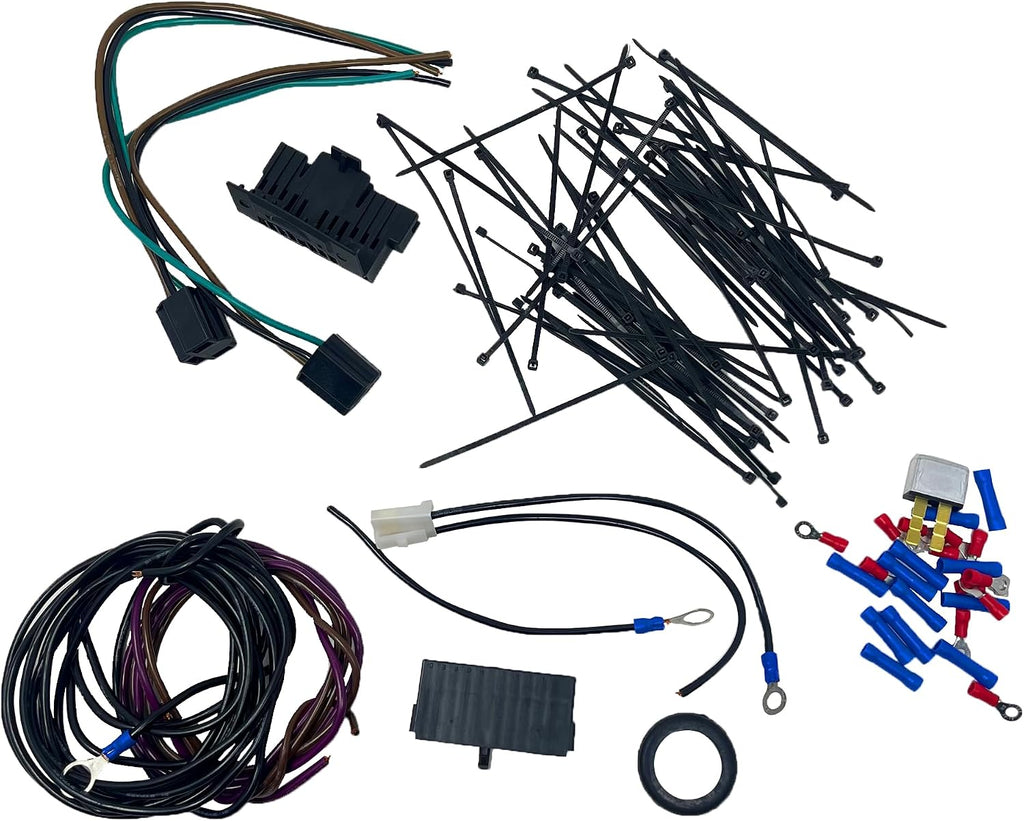 Universal Wiring Harness Kit - 21 circuit wiring harness Standard Color Wire Harness Kit Replacment for Chevy Mopar Hotrods Ratrods Ford Chrysler Universal Automotive Wiring