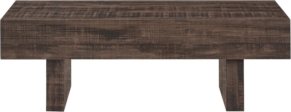 Roundhill Furniture Athens Modern Accent Coffee Table, Walnut