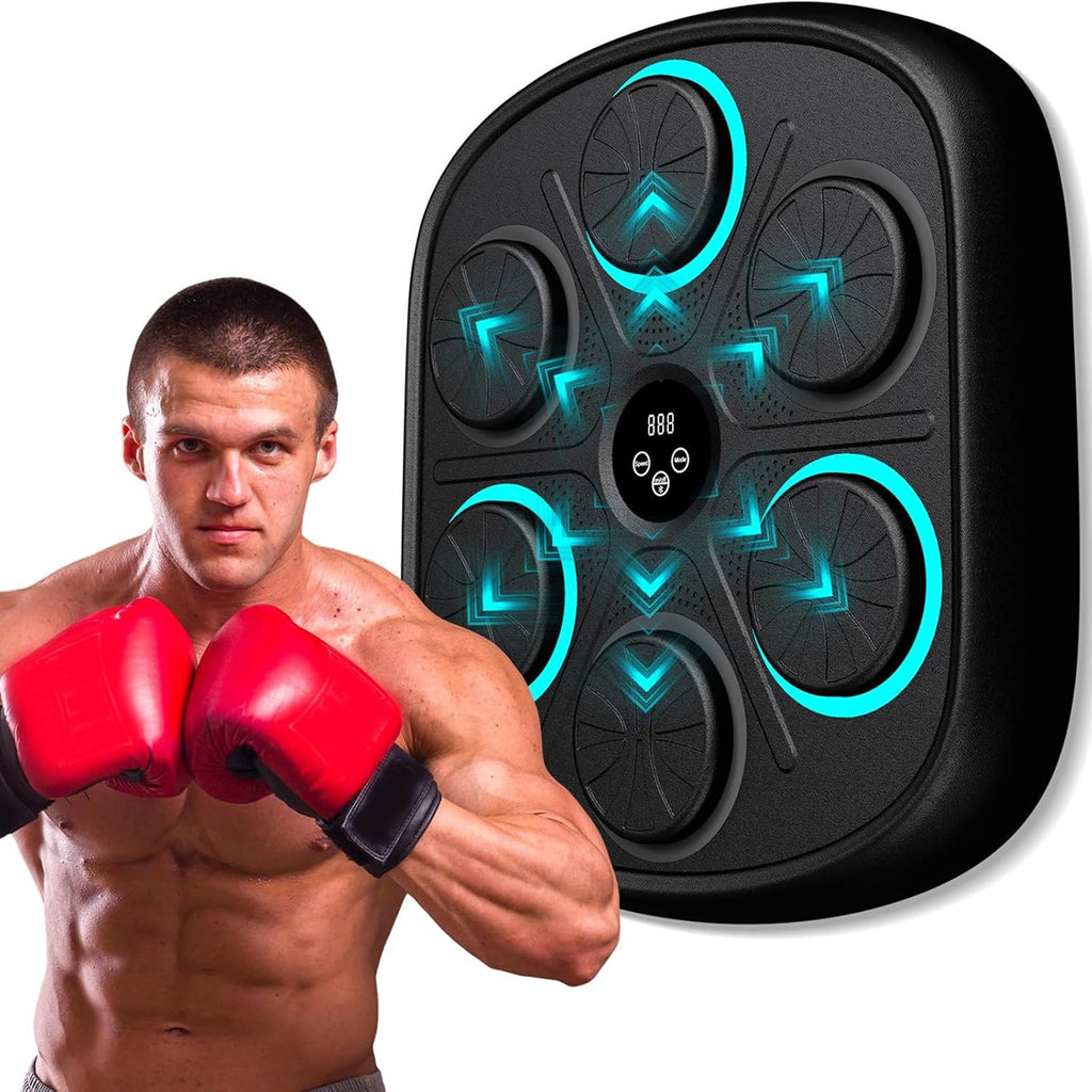 Musical Boxing Machine, Music Electronic Boxing Wall Target, Boxing Training Punching Equipment, Electronic Focus Agility Training Digital Boxing for Kids and Adults