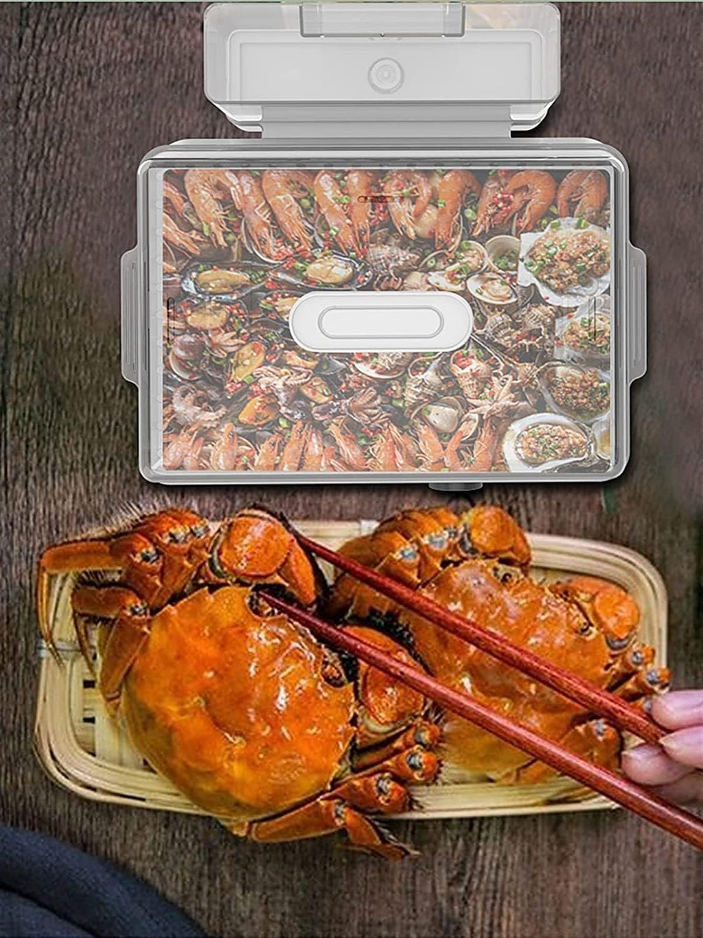 Large-Capacity Double-Layer Dish Cover, Multi-Kinetic Energy Surrounding Integrated Steam Cooker, Large-Capacity Electric Steamer for Kitchen Appliances