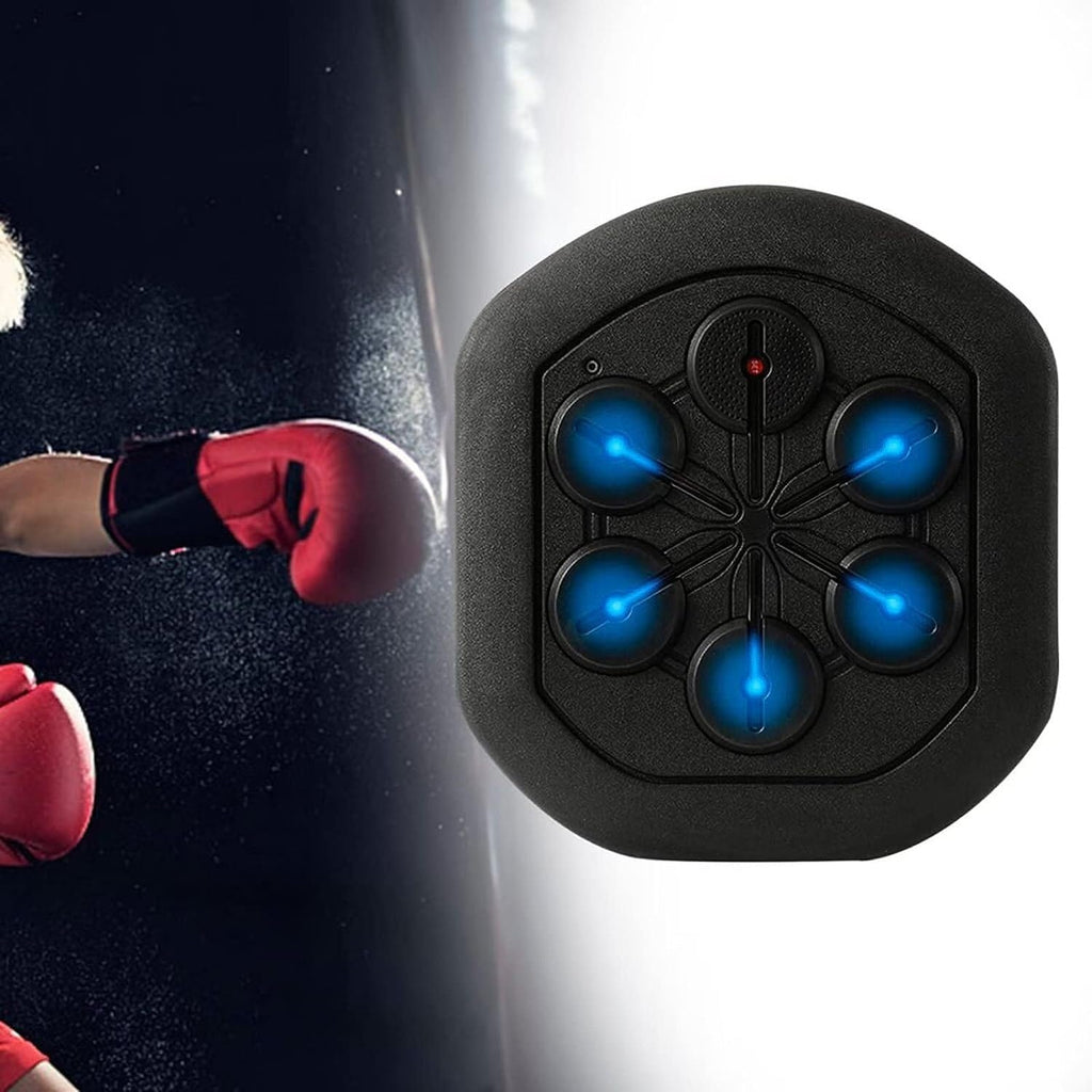 Music Boxing Machine, Boxinghine Wall Mounted Training Boxing Mat Electronic Portable Indoor Fitness Boxing Equipment Strength Tester for Children and Adults Stress Release