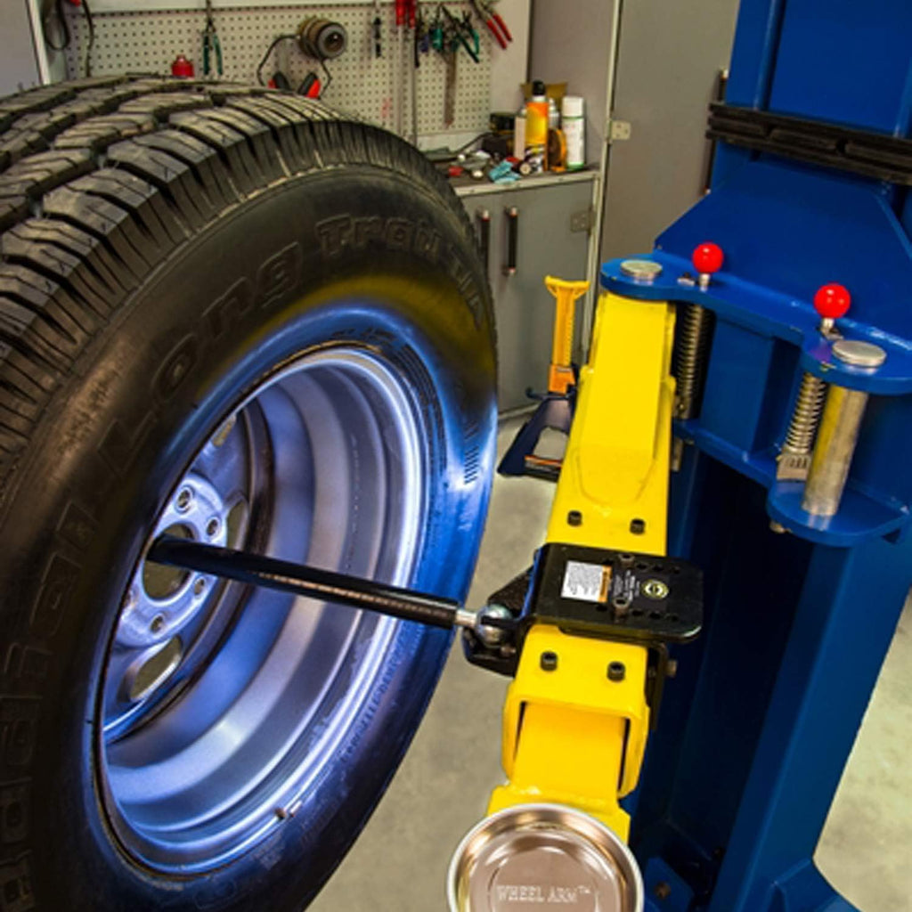 Omega Lift 92100 Wheel Arm Kit 2 Pack - Hanging Tires on Post Lift Arm for Car Tire Rotation Changer Brake Jobs and more