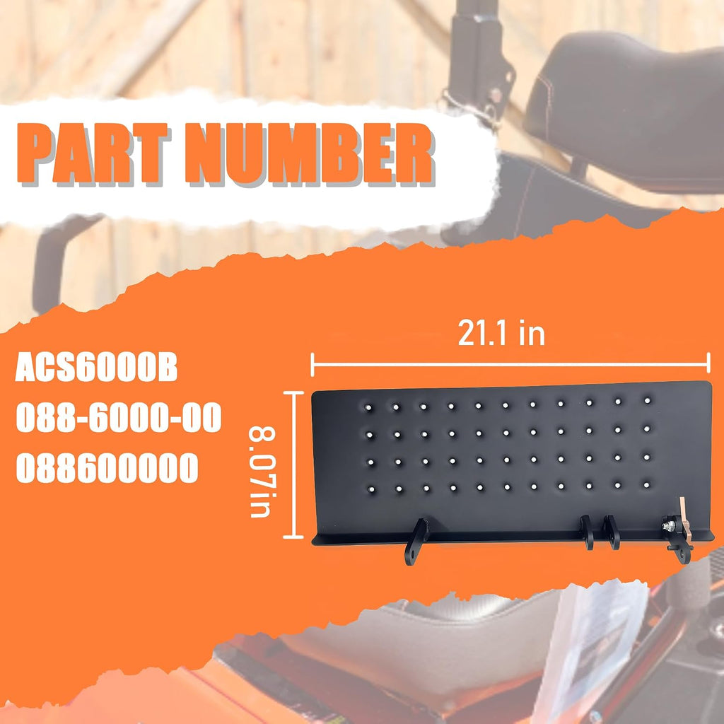 ACS6000B Mower Chute Blocker Compatible with Bad Boy Mowers Maverick ZT Elite CZT 54'/ 60', Rogue Rebel Outlaw 61'/ 72' Mower Discharge Shield 088-6000-00