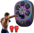 Music Boxing Machine with LED Counter - 9 Speed/Modes, Dual Speakers, Multi-Layer Impact Absorption & Large Target Panel, Wall Mounted Punching Trainer for Home Gym,Fullgloves