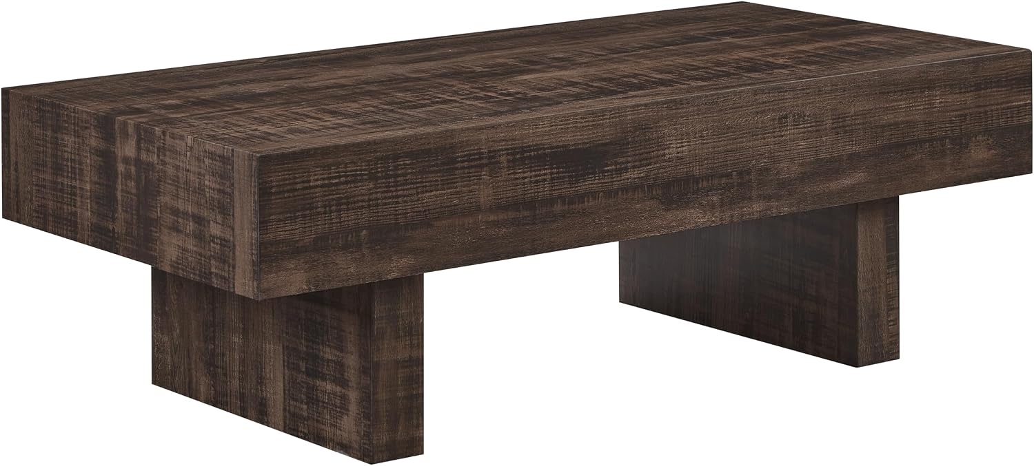 Roundhill Furniture Athens Modern Accent Coffee Table, Walnut