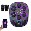 Upgraded Music Boxing Machine, 24''×19' Wall Mounted Punching Bag with 8 Target Zones, Smartphone Sync, LED Counter & Portable Design for Home Gym Training ( Includes Boxing Gloves),Halfgloves