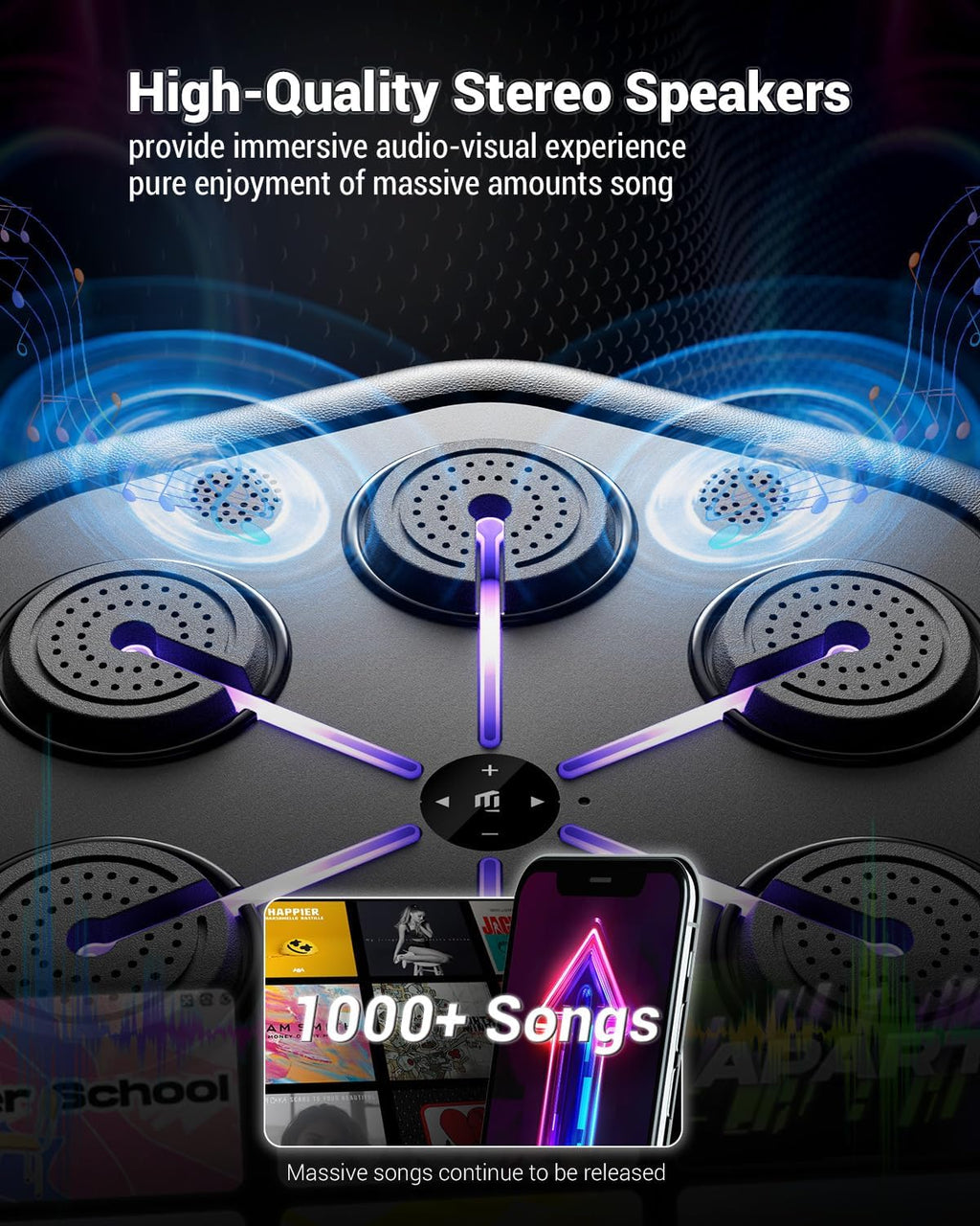 2026 Upgraded Music Boxing Machine M5, Smart Wall-Mount Punching Bag with 24H Standby, 4000+ Music, 160 Synced LED Lights, APP Control, Stereo Sound, Wall-Mount Punching Bag for Home Gym