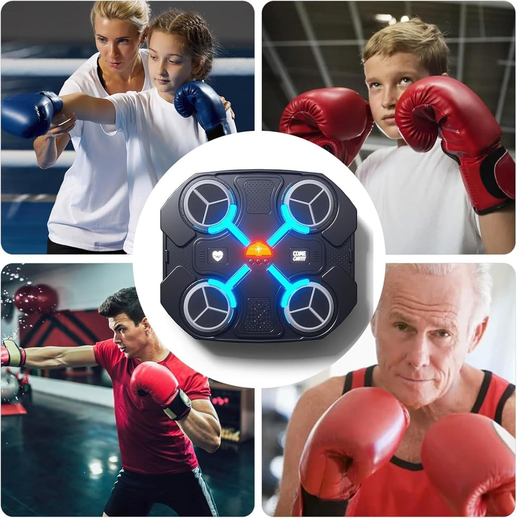 Music Boxing Machine Music Boxing Machine for Girls Boys Wall Boxing Machine Boxing Equipment for Targeted Training Musical Electronic Boxing Physical Equipment with Screen
