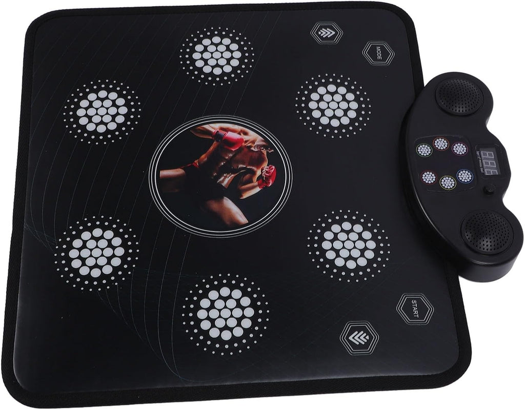 Relieve Stress Wall Mounted Punching Machine, 2 in 1 Music Boxing Machine and Dance Pad, PVC Music Dance Game Mat Boxing Music Trainer Machine for Kids & Adults