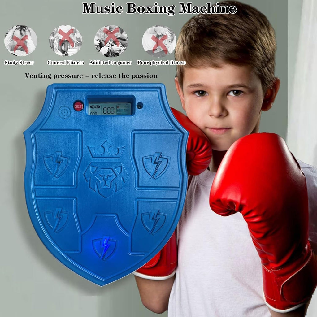 Smart Music Boxing Machine, Wall Mounted Target Boxing Reaction Wall Targets Punch Force Tester Equipment for Adult Youth Kids