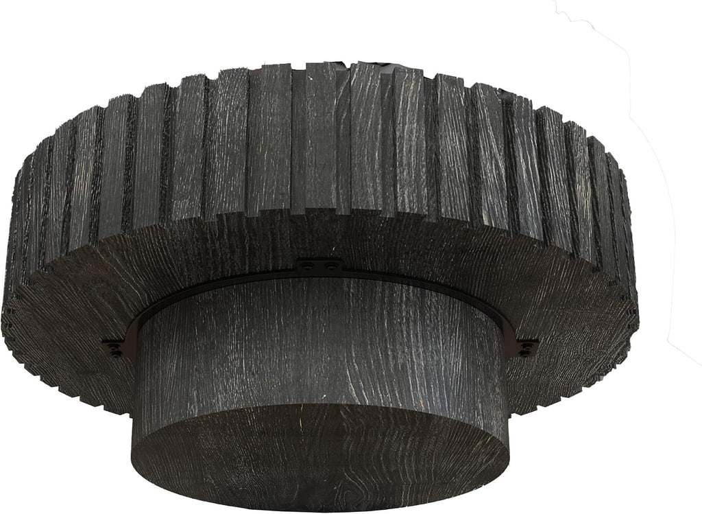 Round Coffee Table for Living Room, 31.5' Circle Wood Center Table with Pedestal for Apartment, Easy Assembly, Graphite Black