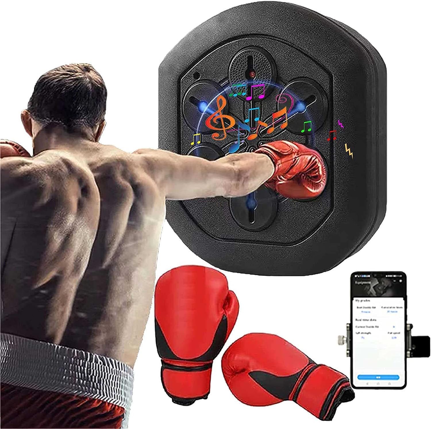 Music Boxing Machine, Music Boxinghine Smart Boxinghine, Musical Boxinghine, Punching Bag Training Equipment, Boxing Mat Music Speed Response Coordination