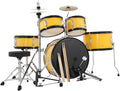 Full Size Complete 5-Piece Full Size Drum Set for Beginners & Teens | Includes Adjustable Throne & Cymbal, Complete 5-Piece Kit