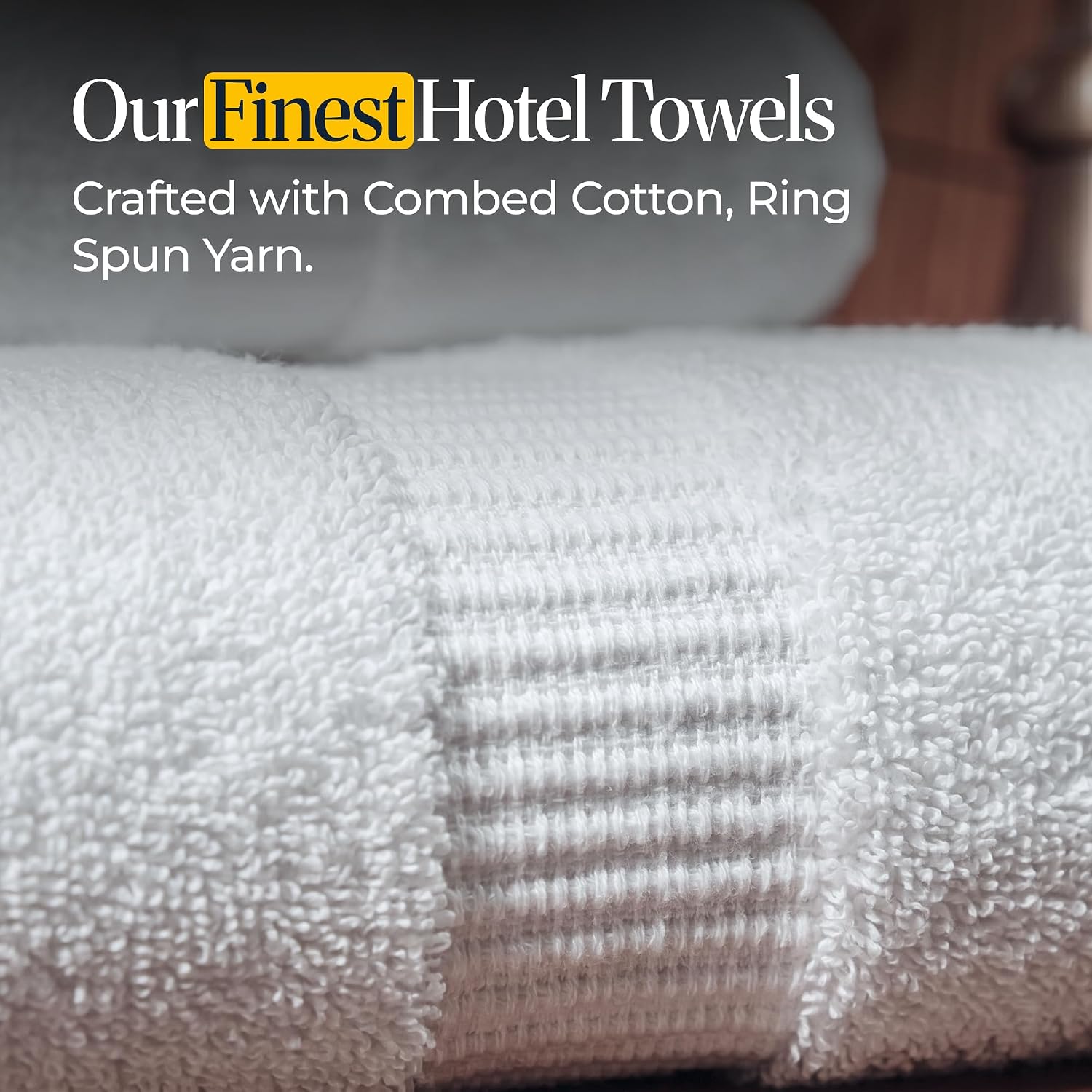 belem Forte Premium Bulk Bath Towels 27x50 | 700 GSM Luxury Hotel Towels | Pack of 36 | 100% Combed Cotton | Ultra Soft, Highly Absorbent White Towels for Hotel, Spa & Resorts | 14 lbs/Dozen