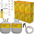 STANLEY F994C Supercoat Canister Spray Foam Insulation Kit (3x600 Board Feet) - Class A Fire Rated Closed Cell Two Component Foam Sealant for Wall, Attic, Garage & Crawl | Includes Gun & Hose 3 Pack