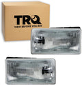 TRQ Headlight Assembly Set Headlights Compatible with 1991-1996 Dodge Dakota CH2502105 CH2503105