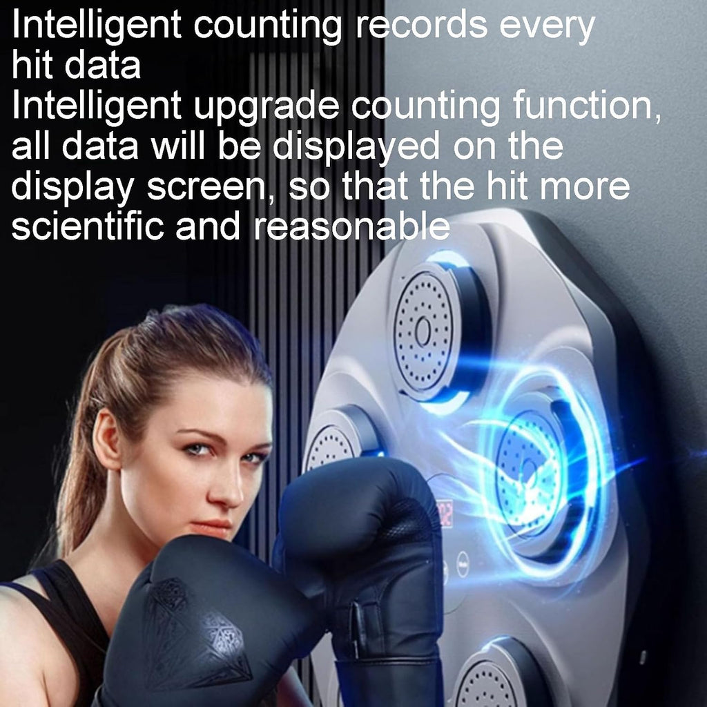 Smart Music Punching Target, High-Strength Impact-Resistant Material, 9 Modes, Intelligent Counting System, RGB Lighting, Suitable for The Whole Family