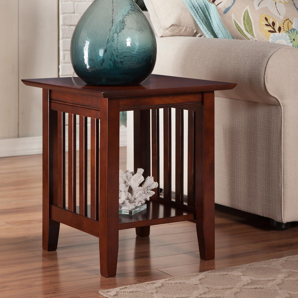 AFI, Mission End Table, Walnut