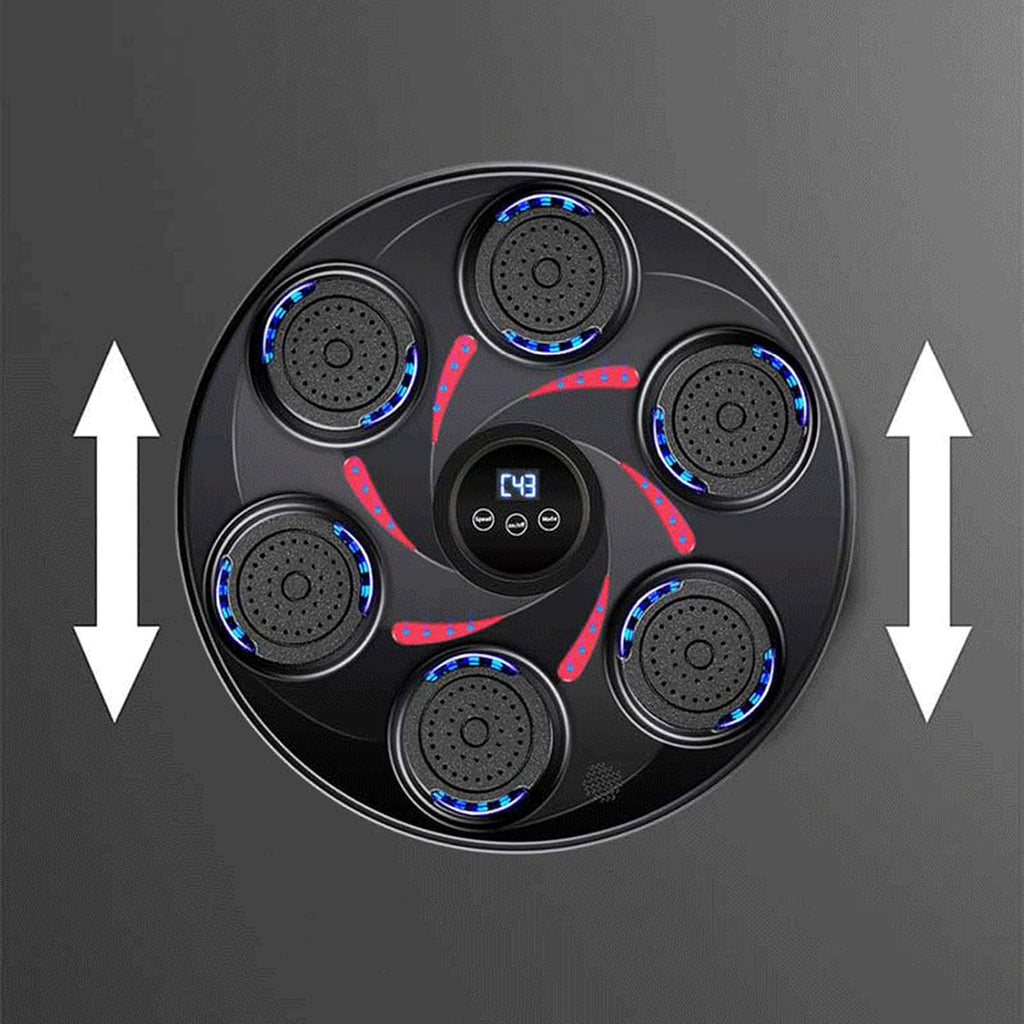 GOWENIC Music Boxing Machine with Boxing Gloves, Wall Mounted Smart Bluetooth Music Boxing Trainer, Electronic Boxing Punching Training Target for Adult Kids Home Gym