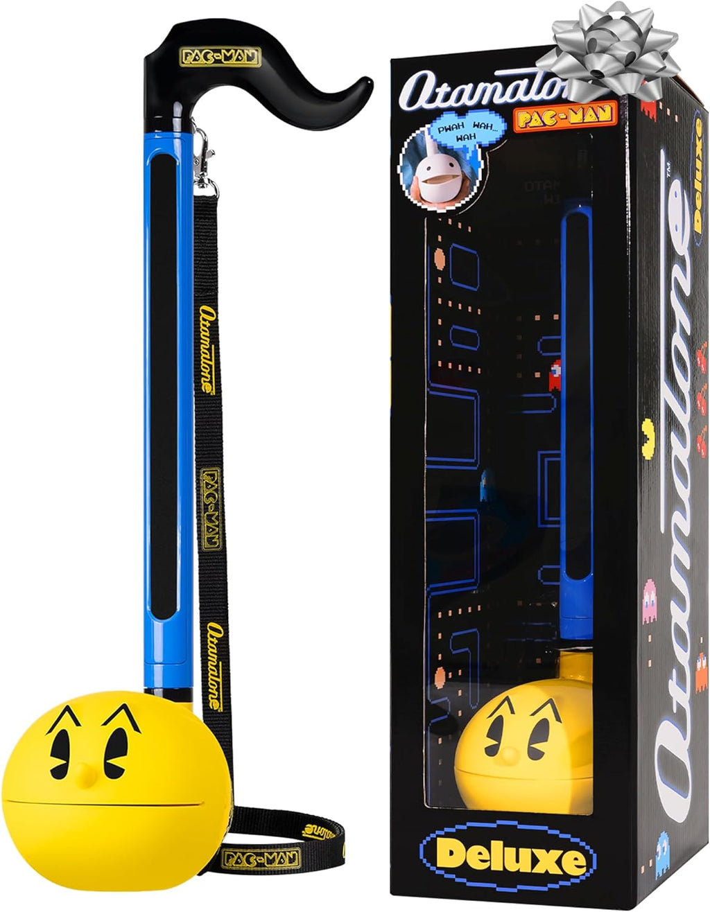 Otamatone PAC-Man Regular and Deluxe Size Bundle Offer Portable Music Instrument / Synthesizer from Japan by Maywa Denki