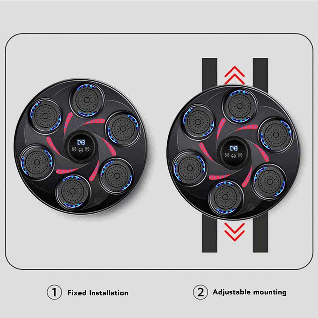 GOWENIC Music Boxing Machine with Boxing Gloves, Wall Mounted Smart Bluetooth Music Boxing Trainer, Electronic Boxing Punching Training Target for Adult Kids Home Gym