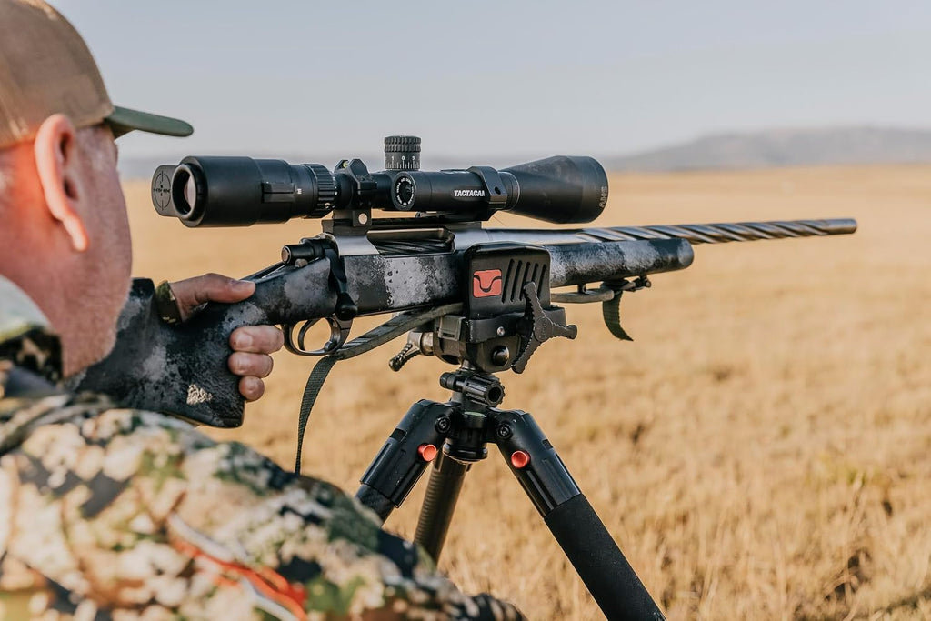 BOG DeathGrip Aluminum Tripod with Durable Frame, Lightweight, Stable Design, Bubble Level, Adjustable Legs, Shooting Rest, and Hands-Free Operation for Hunting, Shooting, and Outdoors