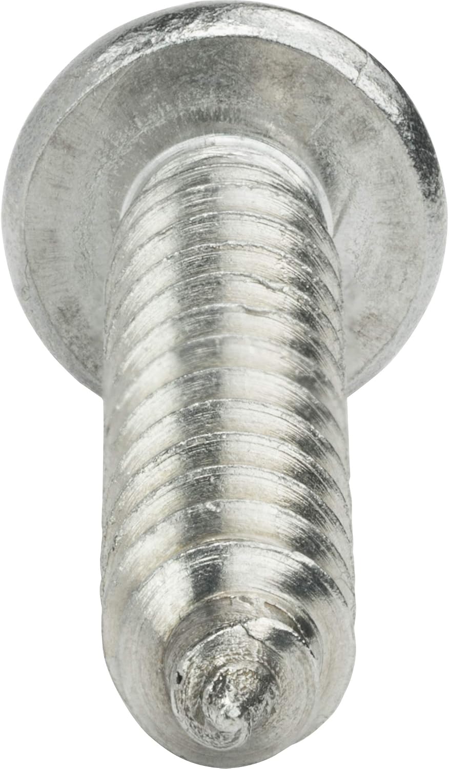 #10 x 2 Pan Head Sheet Metal Screws, Stainless Steel 18-8, Full Thread, Bright Finish, Self-Tapping, Quantity 1000 By Fastenere
