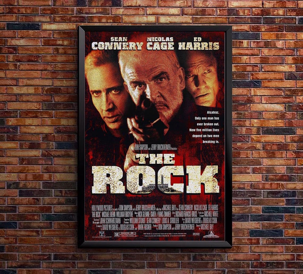 The Rock - 1996 - Sean Connery - Vintage Classic Movie Poster-24 x 36 Inches - (Framed)