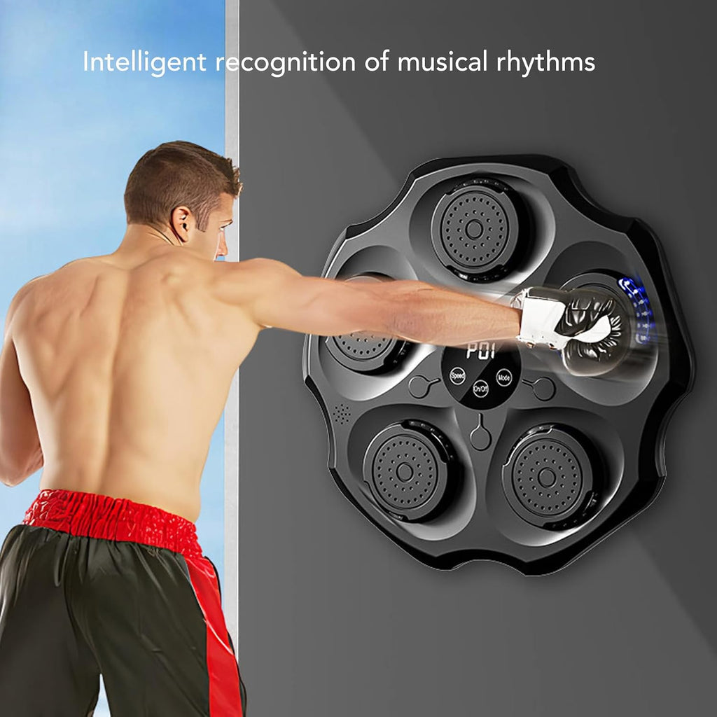 Smart Music Boxing Training Machine, Wall Mounted Punching Target with Adjustable Modes, Safe and Reliable for Kids, Enhances Skills and Coordination, Interactive