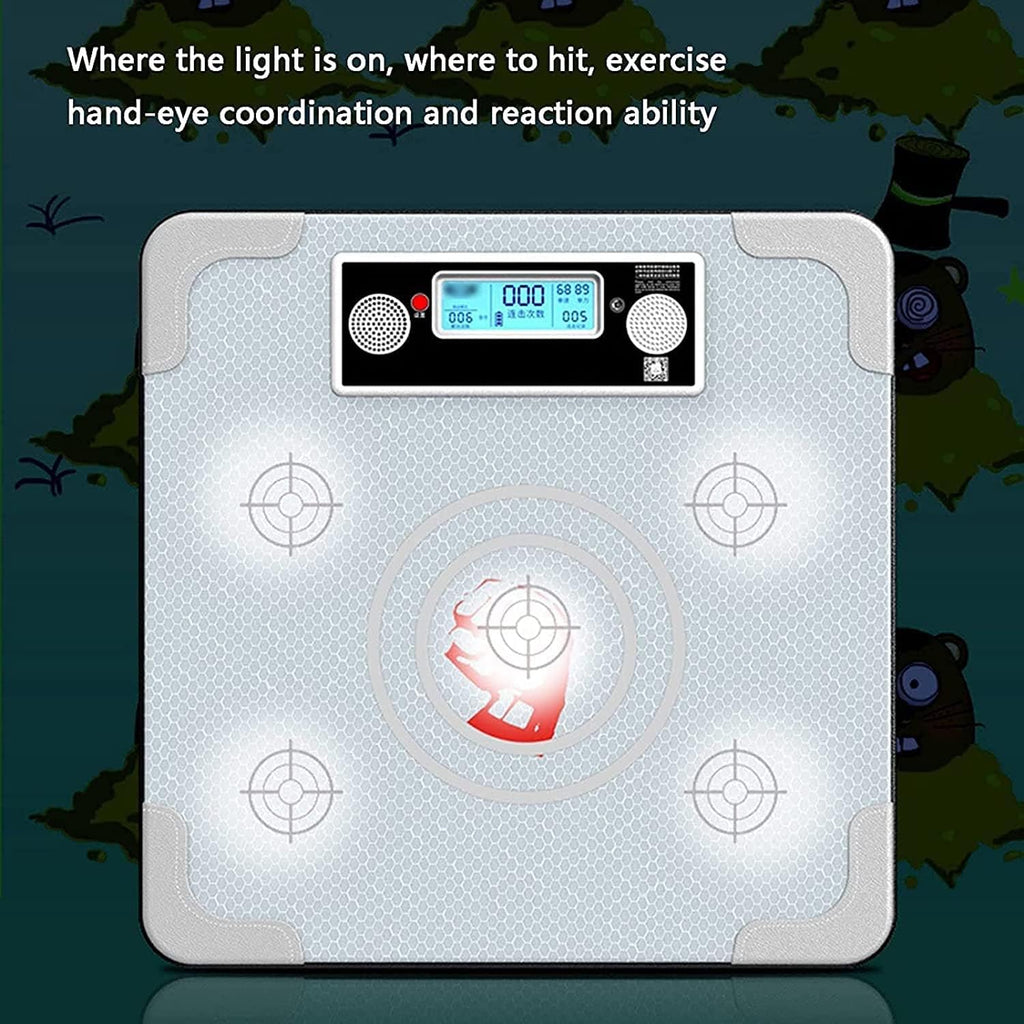 Music Punching, Home Music Boxing Machine Electronic Boxing Reaction Target Wall-Mounted, Speed Hand Eye Reaction and Coordination Boxing Equipment