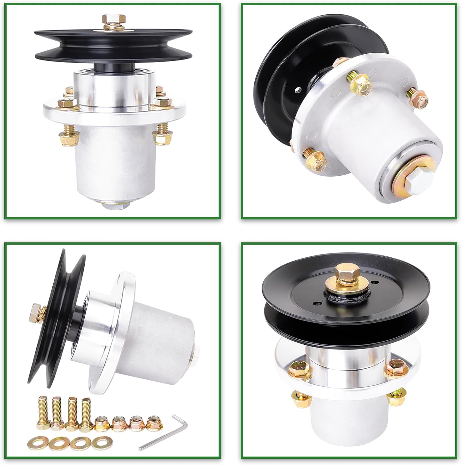 42' Mower Deck Rebuild Kit Bad Boy MZ Magnum MZ ZT Avenger Zero Turn Mower Include 3 Spindle 037-2000-00 037-2050-00 + 3 Blade 038-4221-00 + 3 Pulley 033-4820-00