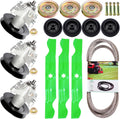 50 Inch Mower Deck Rebuild Kit - Fits Cub Cadet MTD RZT-50 RZT-50VT RZT50 ZT50 Troy Bilt Mustang XP 50, 3 Spindles (618-04126) 3 Blades (942-04053) 1 Belt (754-04044) 3 Idler (956-04129) 4 Wheels
