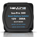 Dual Battery Isolator Heavy Duty 300 AMP 1000 AMP Peak Voltage Sensitive Relay VSR for 12 Volt Systems - Works with All Batteries Types Including Lithium and LiFePO4