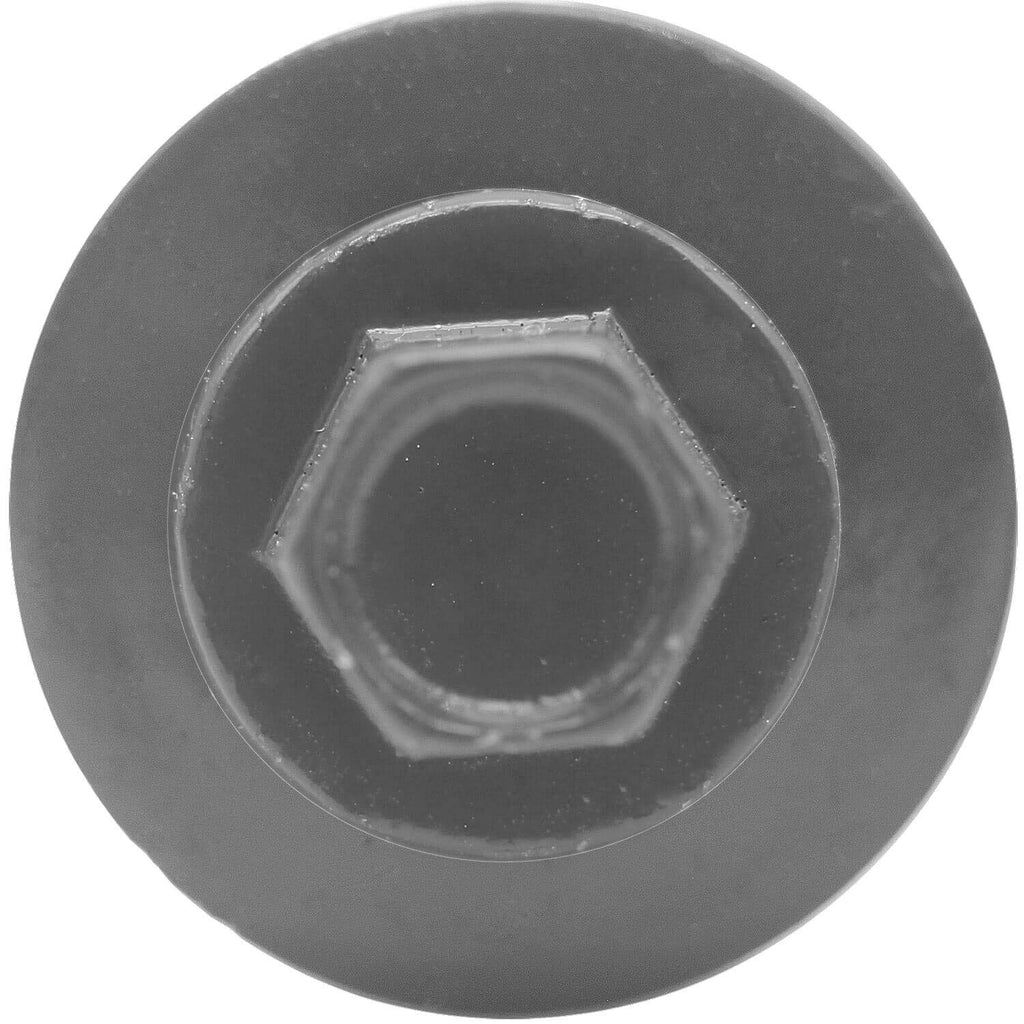 Jake Sales Metal ROOFING SCREWS: 250 (12 x 2') CHARCOAL Hex ReGrip Sheet Metal Roof Screw. Sharp Point, 5/8' EPDM Washer