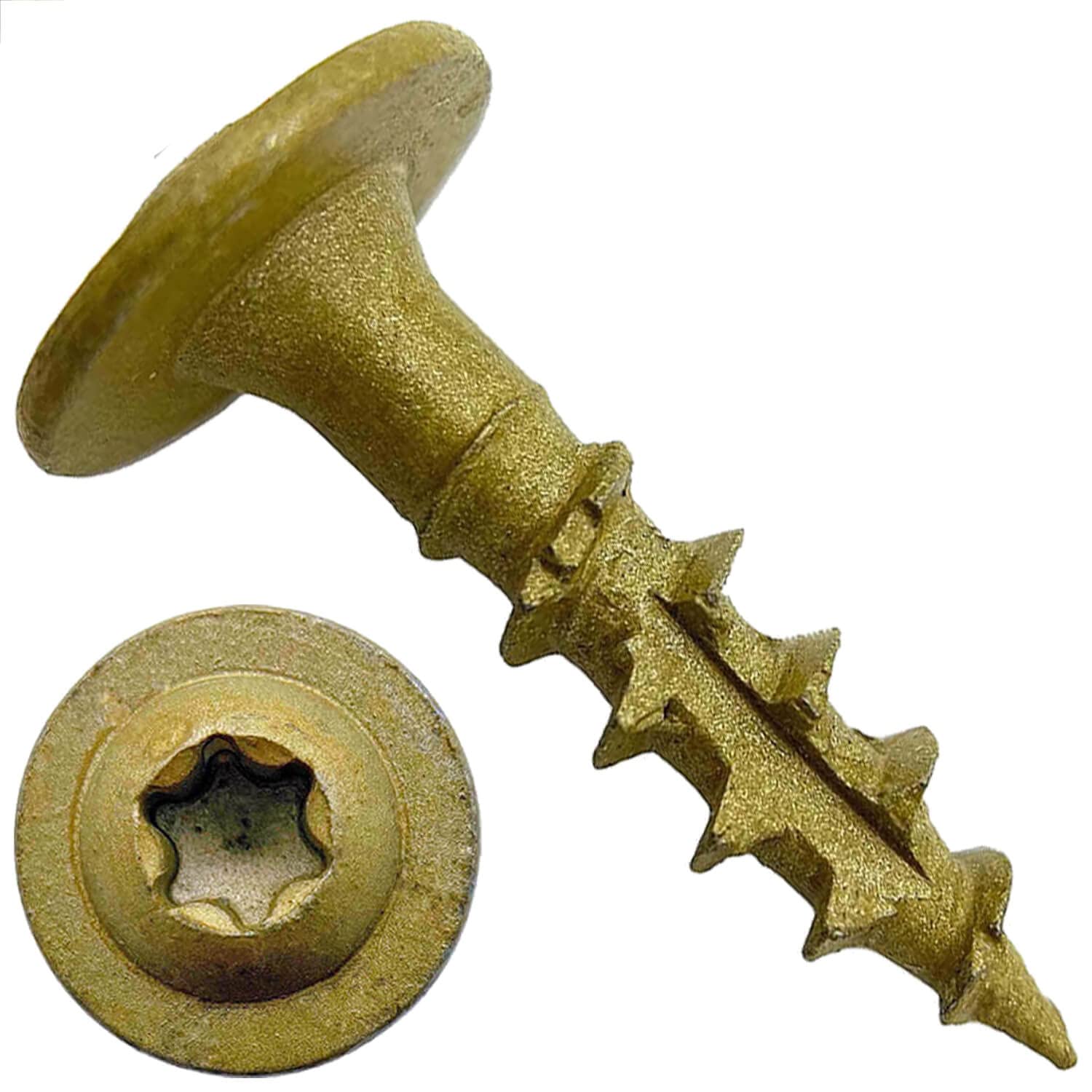 Jake Sales #14 x 1 Construction Lag Screw Torx/Star Drive Heavy Duty Structural Lag Screw Far Superior to Common Lag Screws (Full Box - 4,000 Screw Count) Exterior Coated - ACQ Compatible Wood Screws