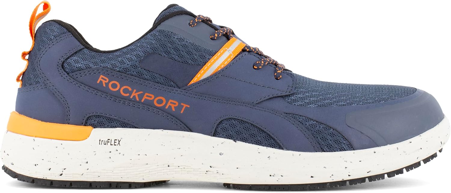 Rockport Works Men's Truflex Fly Blucher Work Powered by MaxTrax Safety