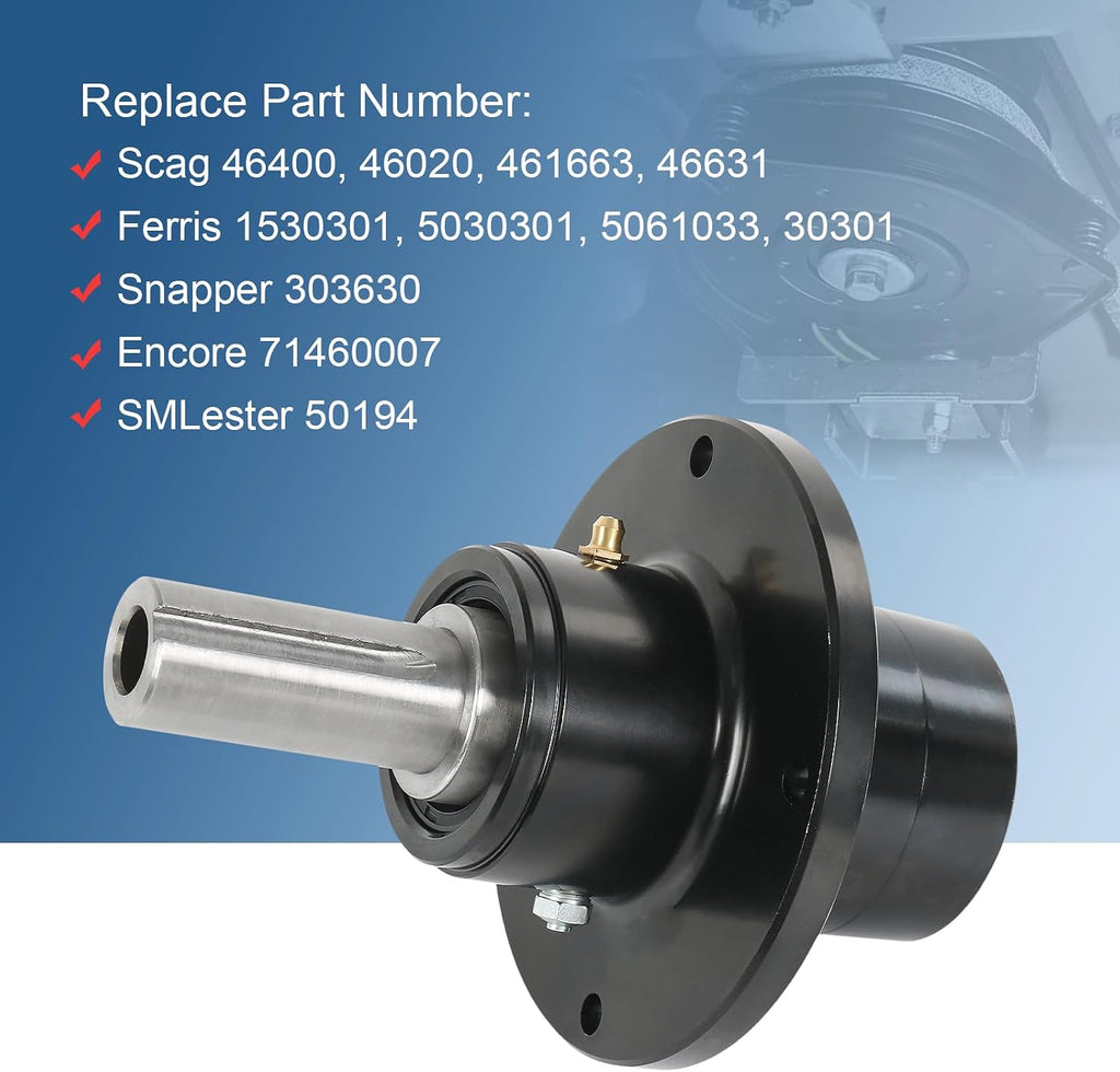 Spindle Assembly Replacement for Scag 461663 46631 46400 46020, Ferris 1530301 5030301, Compatible with Scag 48' 52' 61' Deck Lawn Mowers