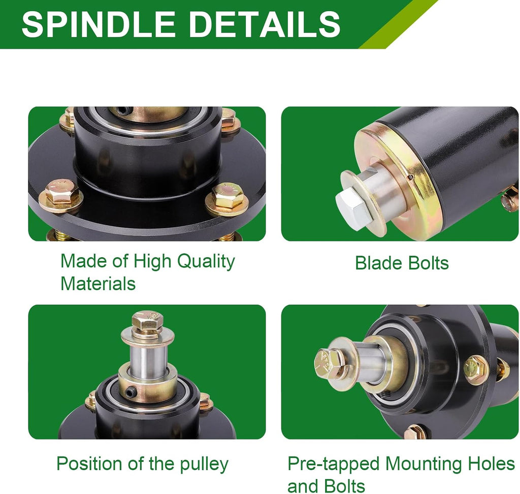 037-6015-50 Spindle Assembly - Fits Bad Boy CZT 42' 48' 50' 52' 54' 60' Deck, ZT 50' 60' Deck, ZT Elite/ZT Elite Limited 54' 60', Pup/Pup Lightning 48' 52' 60' 72' Deck, Replaces 037-6015-00(3-Pack)