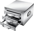 Rice Noodle Rolls Machine, Food Steamer with 3 Stainless Steel Trays -Household Cook Ware, Home Kitchen for Rice, Seafood and Buns