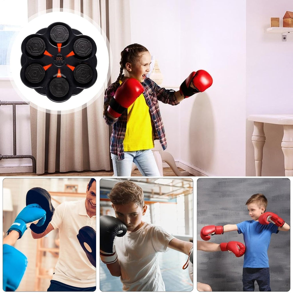Music Boxing Machine - Boxing Wall Mounting Machine Music Boxing Target | USB Charging Boxing Machine Music Boxing Target for Adults Kids Training Equipment for