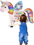 Spacocld Activity Wall Busy Board Panels - Sensory Wall Panel for Kids (5 Pieces Colorful Unicorn)