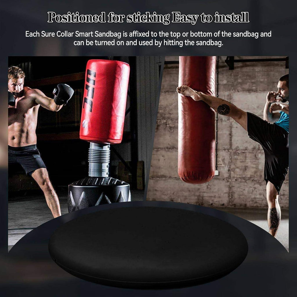 Real-Time Punch Power Tracker with 200H Runtime | Smart Boxing Sensor with App | Voice Feedback & Data Charts for Heavy Punching Bags, Boxing & Kickboxing White