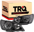 TRQ Performance Driver and Passenger Side Headlight Assembly Set Compatible with 01-05 Lexus IS300