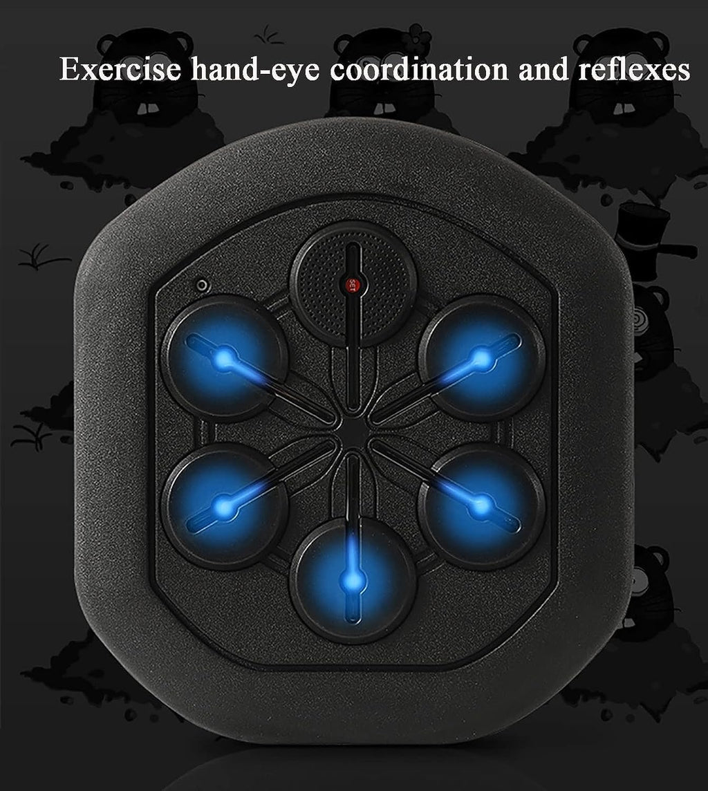 Music Boxing Machine, Electronic Boxing Practice Wall Target, Music Boxing Equipment Strength Tester Speed Hand Eye Reaction and Coordination Boxing Equipment for Kids and Adults